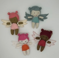 Tooth Fairy, felt with pocket