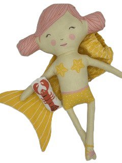 Mermaid Cloth Doll